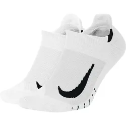 2er Pack NIKE Multiplier No-Show Laufsocken white/black 42-46