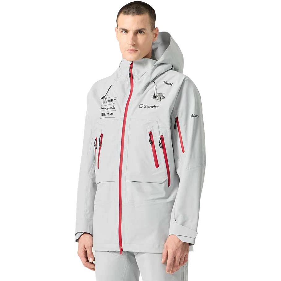 Descente Herren 3L Hardshell-Jacke TEAM SWISS REPLICA grey - 50
