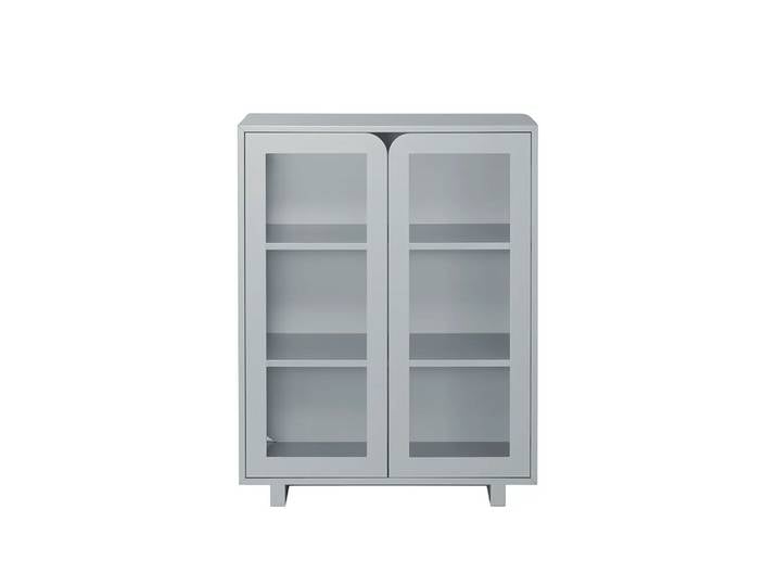 1898 Vidja Vitrinenschrank niedrig Grey
