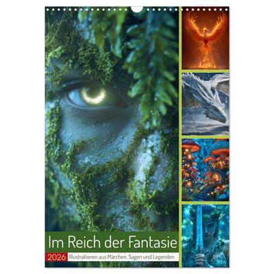 Im Reich der Fantasie (Wandkalender 2026 DIN A3 hoch), CALVENDO Monatskalender