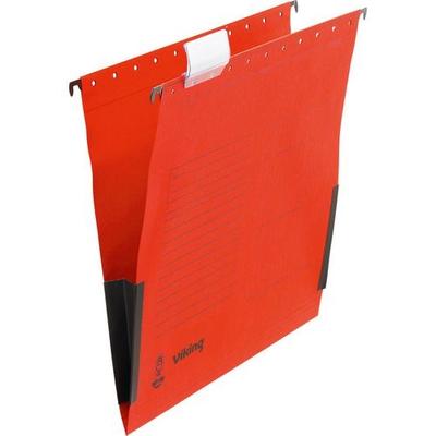 Viking Hängemappen DIN A4 Rot Blauer Engel UZ56 (Recyclingkarton Schreibwaren) 5 Stück