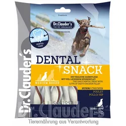 Dr. Clauder's Dental Snack Hundesnacks Huhn Medium Breed 10 x 170 Gramm