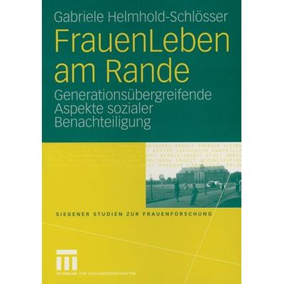 FrauenLeben am Rande, Taschenbuch von Gabriele Helmhold-Schlösser, VS Verlag für Sozialwissenschaften, 978-3-531-14392-7
