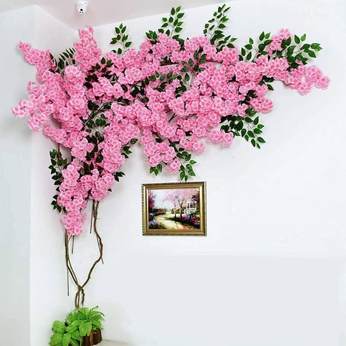 Roze Kunstbloemen Kersenbloesem van Zijde voor Feestelijke Decoratie