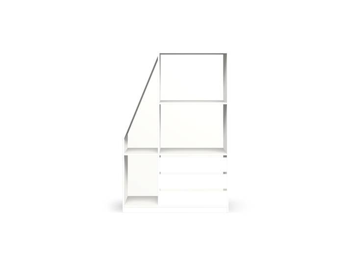 Weißer Dachschrägenschrank Premium Dekore Alpin­weiß