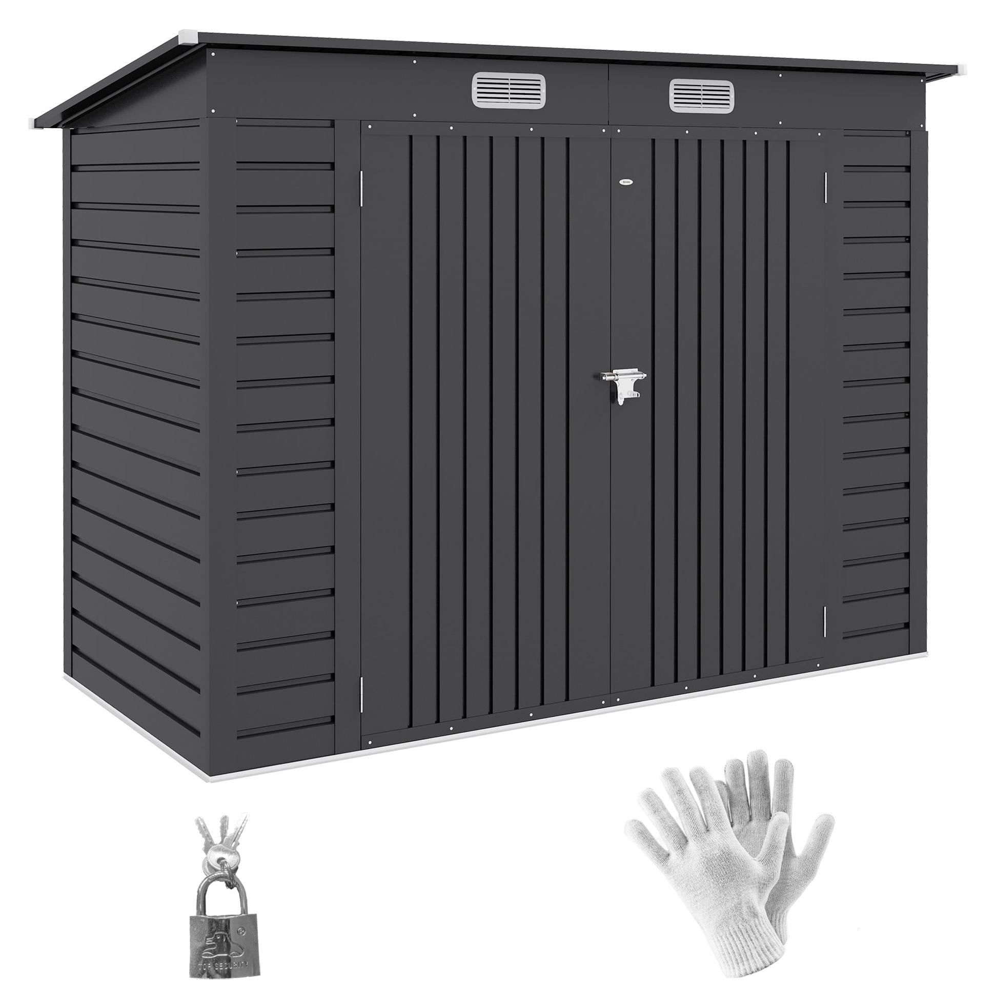 Gartenhaus - Garten-Schuppen - Werkzeugschuppen - Gartenkasten - Metallischer Gartenkasten - 3 m² Stauraum