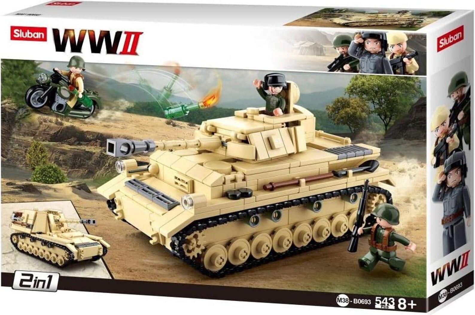 Sluban M38-B0693 Duitse tank bouwset