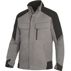 Arbeitsjacke "FRANK" - L - grau/schwarz