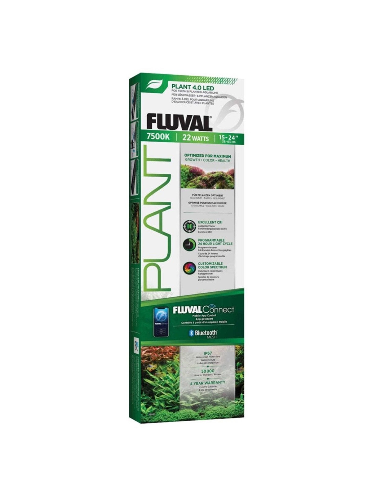 FLUVAL Plant 4.0 LED w/BT Mesh, 22W, 38-63 cm