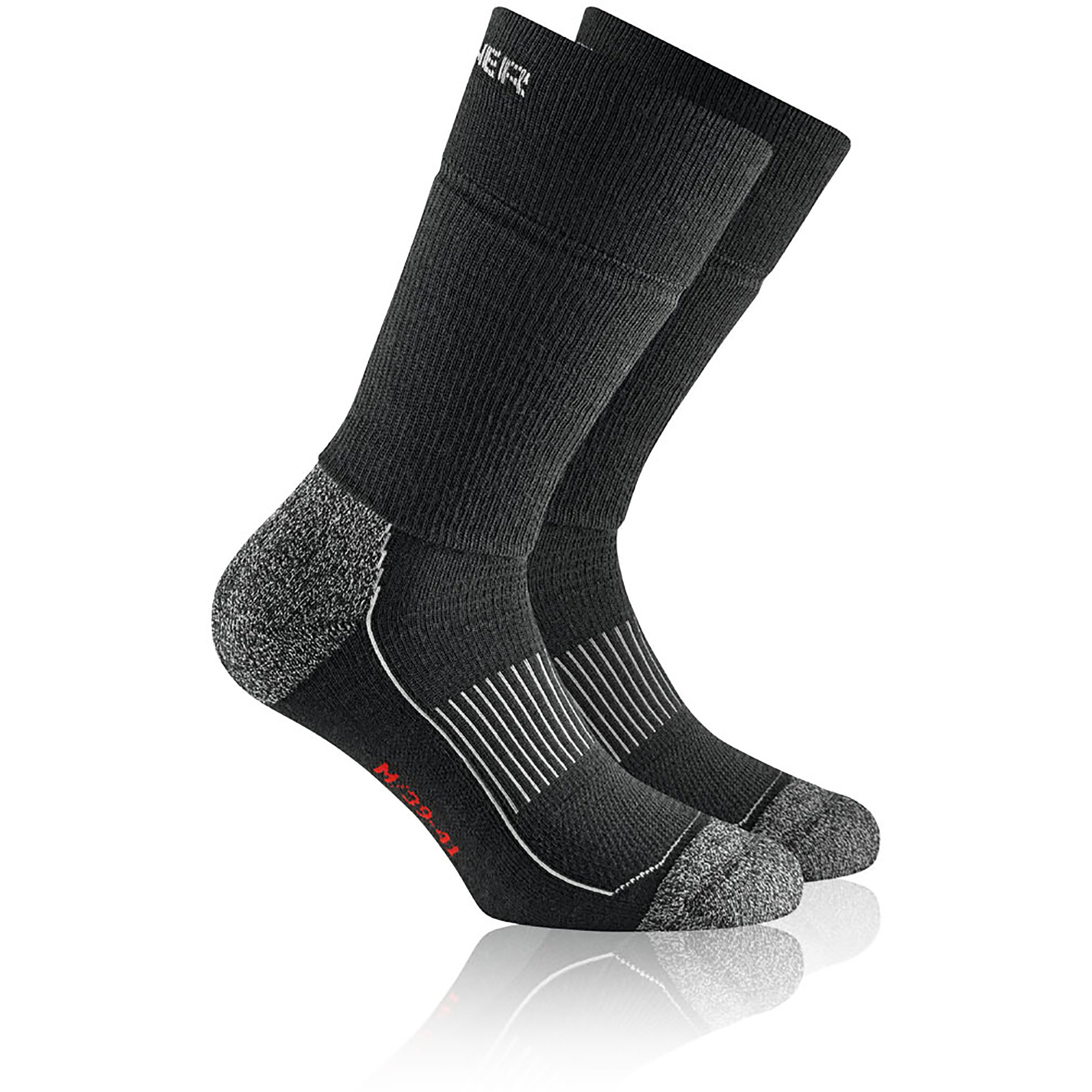Rohner Nordic Protect L/R Skisocken schwarz Größe 42 Skifahren | Langlauf Klassik | Langlauf Skating Wasserabweisend Wasserabweisend