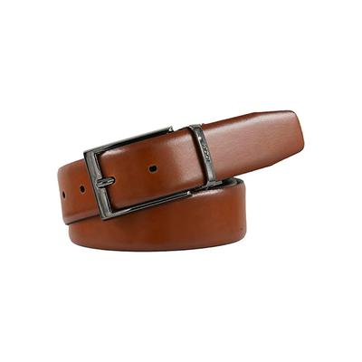 Wendegürtel JOOP, Herren, Gr. 115, braun (cognac, schwarz), Rindsleder, Gürtel, aus seidenglattem Rindsleder, zum wenden, zweifarbig, 3,5 cm breit