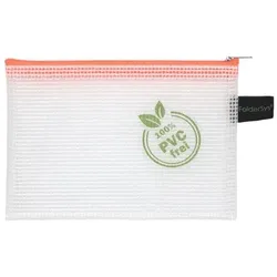 Foldersys Reißverschluss- und Mundschutzbeutel A6 (PVC-frei) transparent, 18.3x12.8 cm