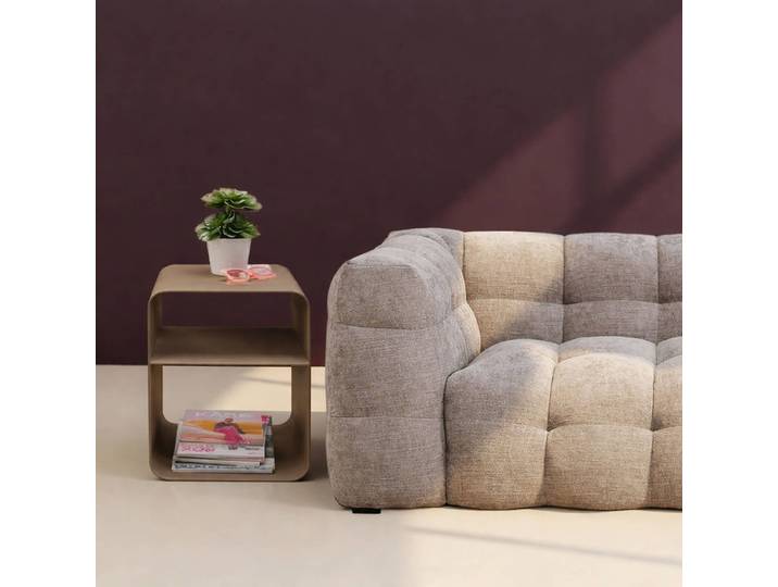 Beistelltisch Lounge S 38 x 53 x 33cm Grau/Taupe