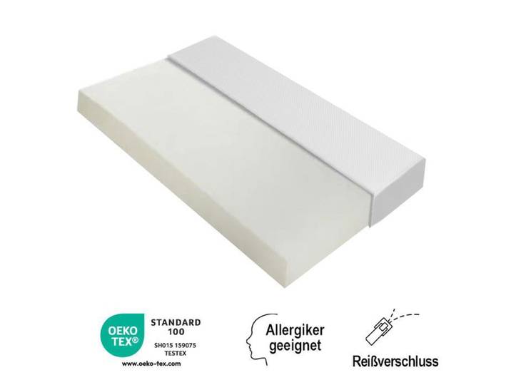 Matelas confortable couvre - lit avec granulés antidérapants et poignées certifié Öko - Tex ergonomique respirant et durable d