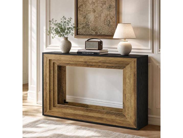 Table Console - LITTLE TREE - Little Tree - 105x30x80 cm - Bois massif - Marron rustique