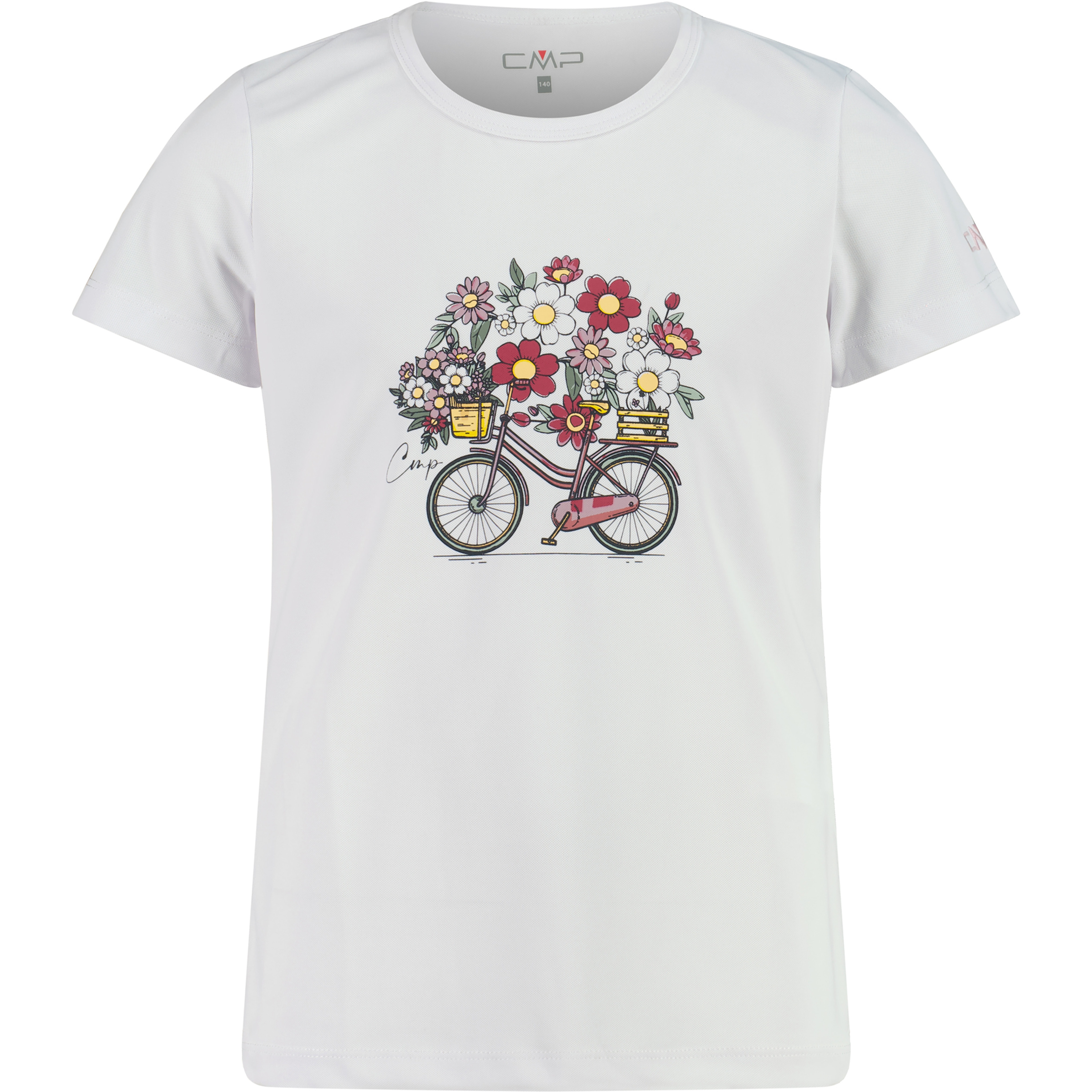 CMP Piquet Kinder T-Shirts weiss Größe 164 Lifestyle Atmungsaktiv
