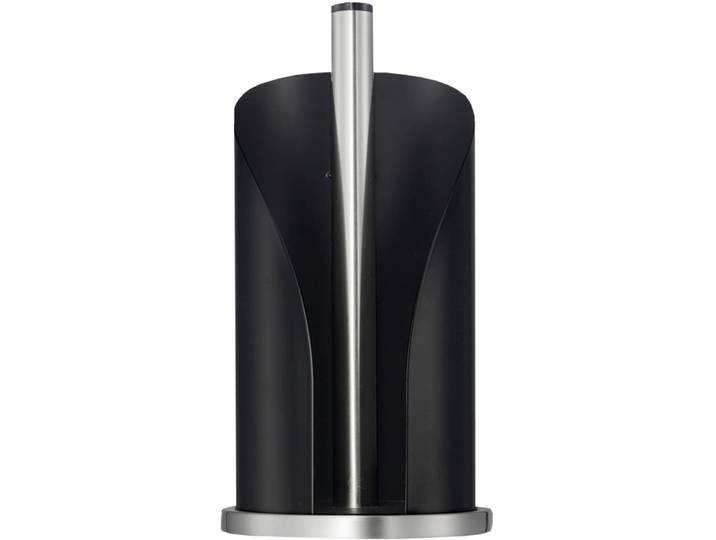 Küchenrollenhalter WESCO Papierrollenhalter, Höhe ca. 30 cm , schwarz (mattschwarz), H:30cm Ø:15,5cm, Küchenrollenhalter, Küchenrollenhalter, für handelsübliche Küchenpapierrollen oder 2-3 Toilettenpapierrollen