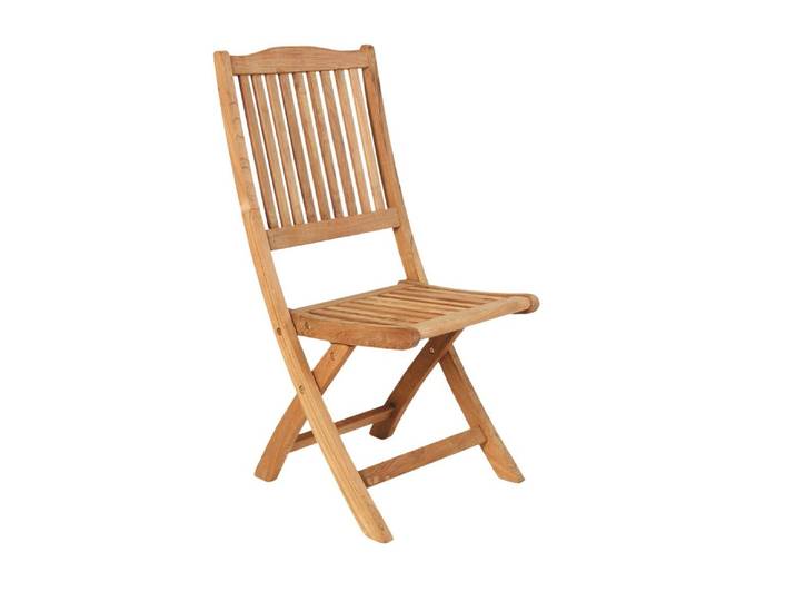 2er Set Brafab Filippa Gartenstuhl Teakholz klappbar Natur