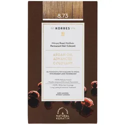 145ml KORRES Argan Oil Advanced Colorant Set (Hair Color 50ml + Applikator 75ml + Conditioner 20ml + Handschuhe)