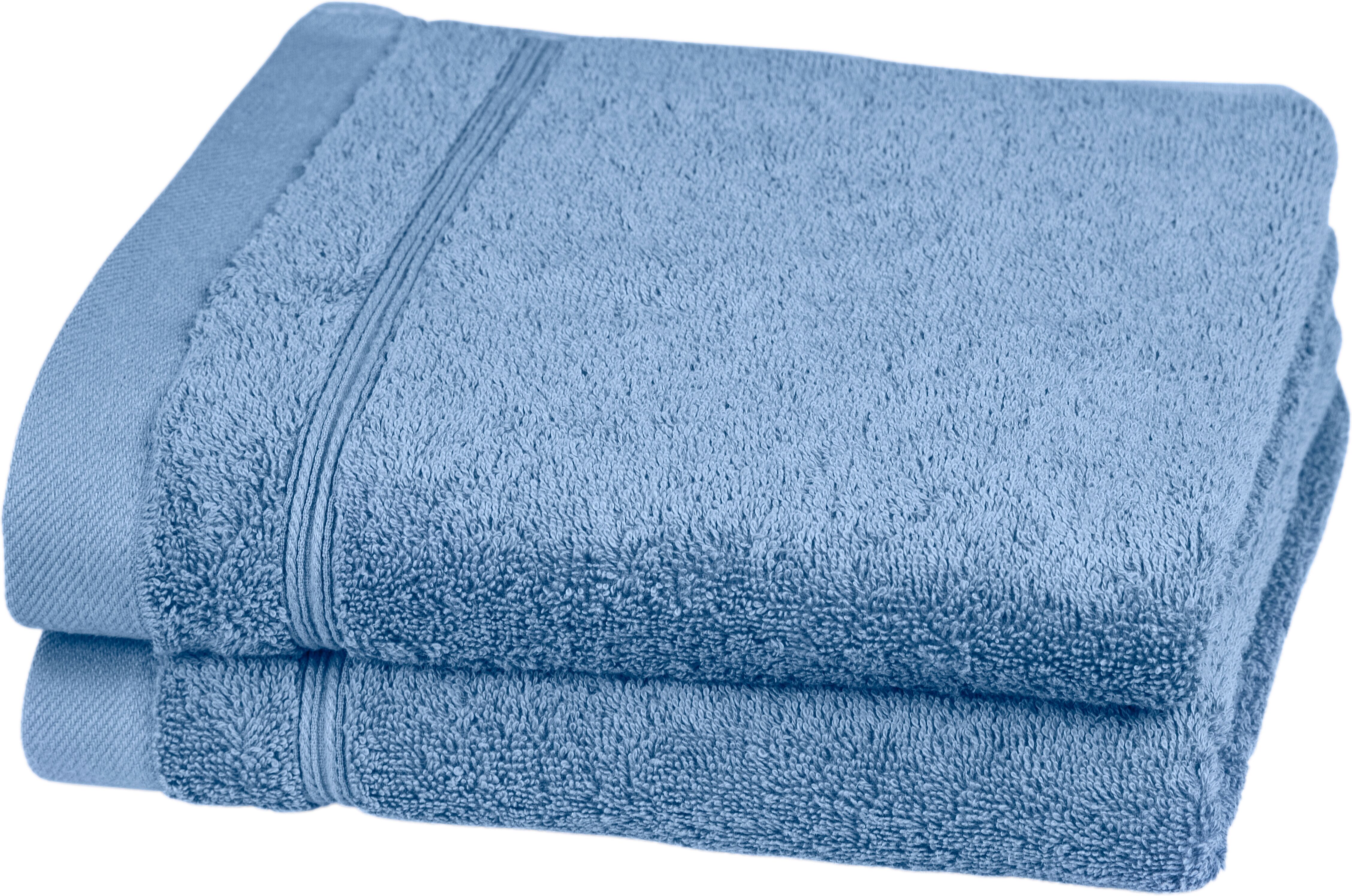 Handtücher ROSS "Rubin", blau (kornblumenblau), B:50cm L:100cm, Frottier, Baumwolle, Handtücher, Handtücher, 100% Baumwolle kornblumenblau B/L: 50cmx100cm, 2 Stk., Frottier