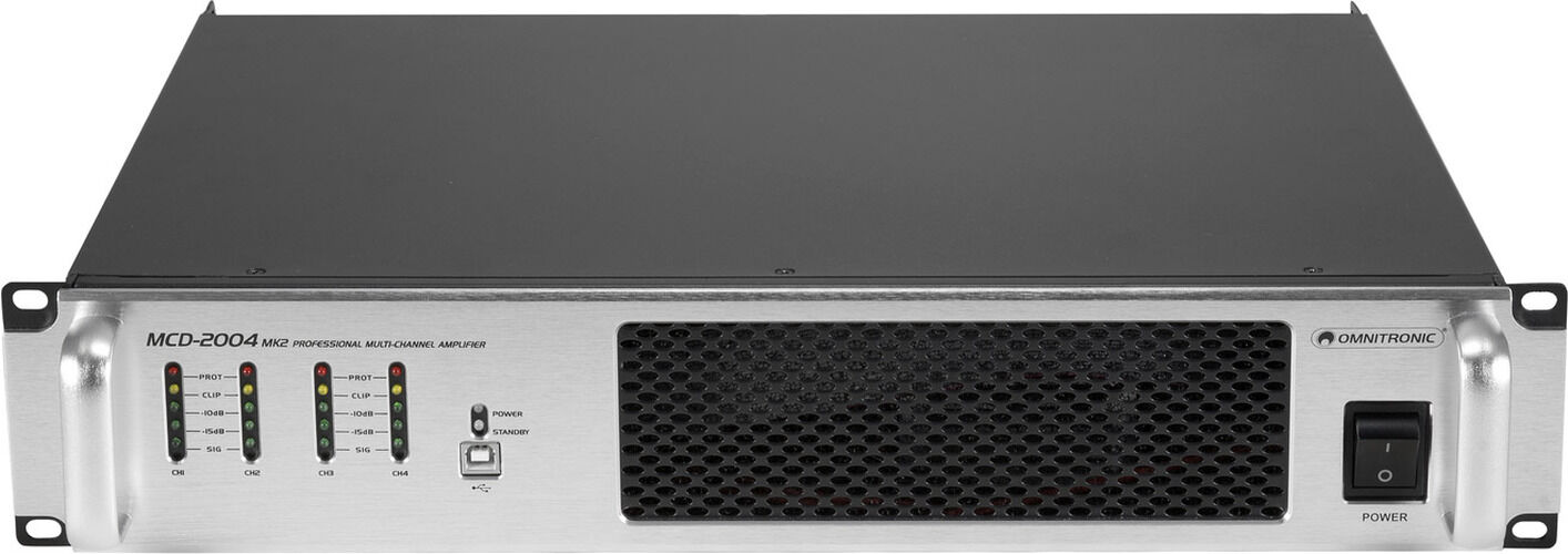 Omnitronic Mcd-2004 Mk2 4-Kanal-Installationsendstufe -B-Stock-