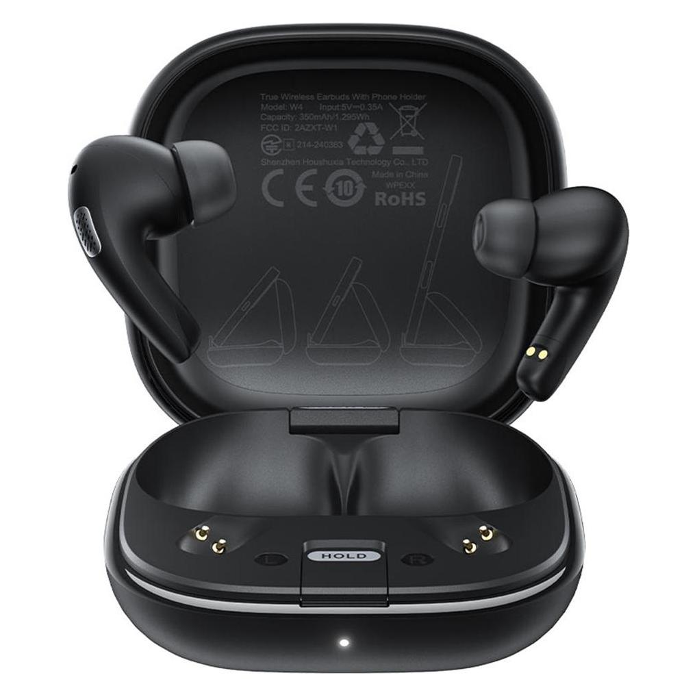 Acefast W4 TWS kabellose In-Ear-Kopfhörer mit Telefonständerfunktion - Schwarz (7 h, Kabellos) (6974316285014)