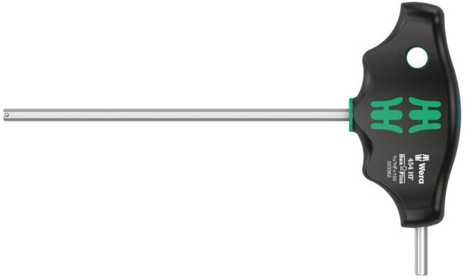 Tournevis hexagonal Wera 454 HF à poignée croisée Hex-Plus avec fonction de maintien, pouce, 3/16