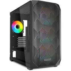 Sharkoon PC Gehäuse MK3 RGB Black Micro-ATX schwarz