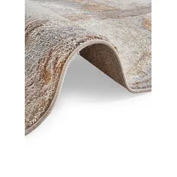 bonprix Teppich in moderner Musterung, beige, Gr.120x180 cm, Harmonische Farben auf herrlich weicher Veloursqualität