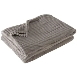 Boltze Decke Hygge, 180 x 130 cm, Grau