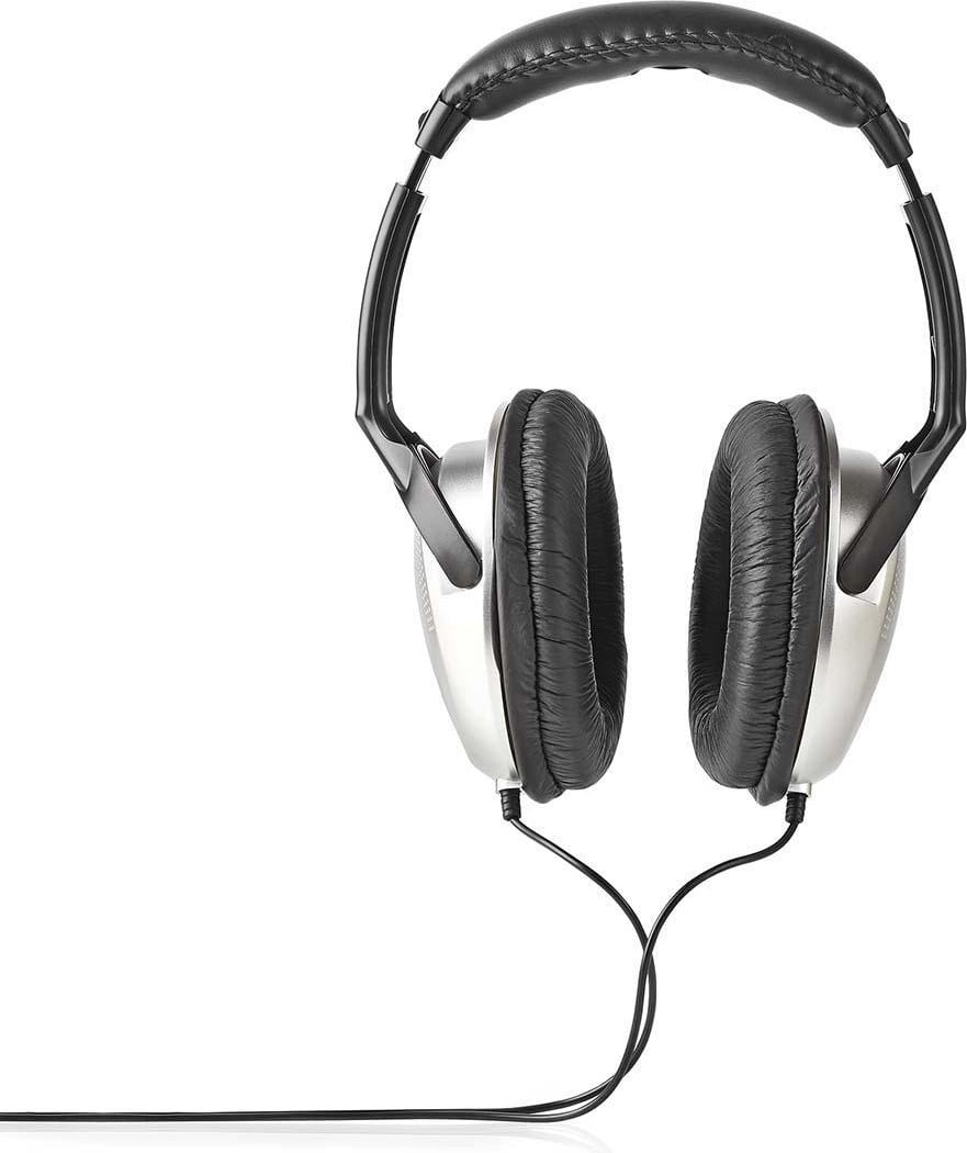 Nedis HPWD1201BK Koptelefoon Zwart Zilver