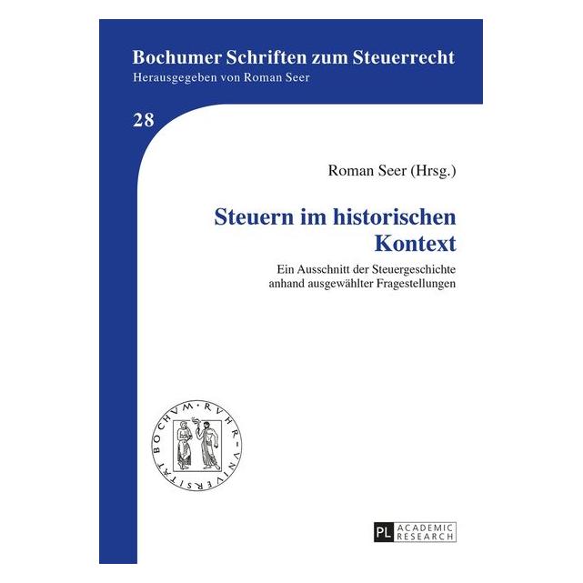 Peter Lang Steuern im historischen Kontext (Deutsch, Hardcover) (35142210)