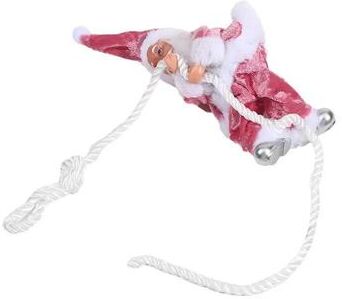 Inspire Select Santa Claus Hanging Christmas Ornament Merry Christmas Door & Tree Pendant Decoration style 3