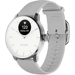 Withings ScanWatch Light weiß/grau Herzfrequenzmessung, Schlafüberwachung