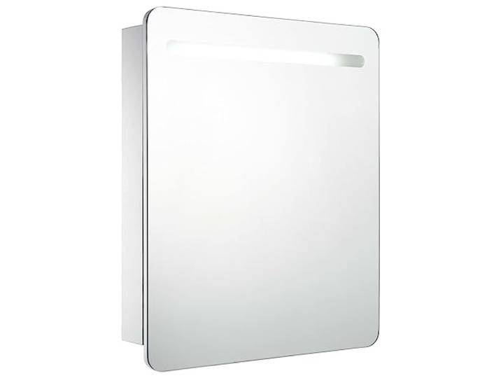 vidaXL Badkamerkastje met spiegel LED 68x11x80 cm