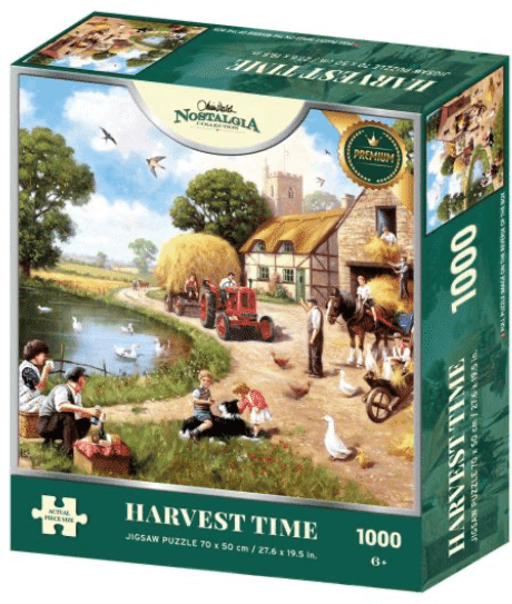 Kidicraft Nostalgia Collection - Harvest Time 1000 Piece Jigsaw Puzzle for Adults