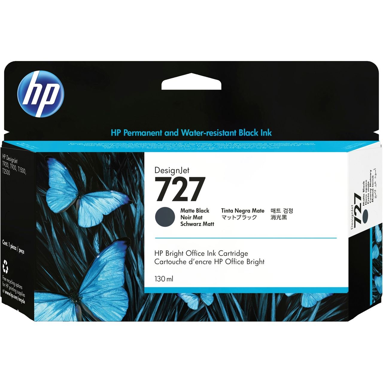 HP Tinte 727 B3P22A schwarz