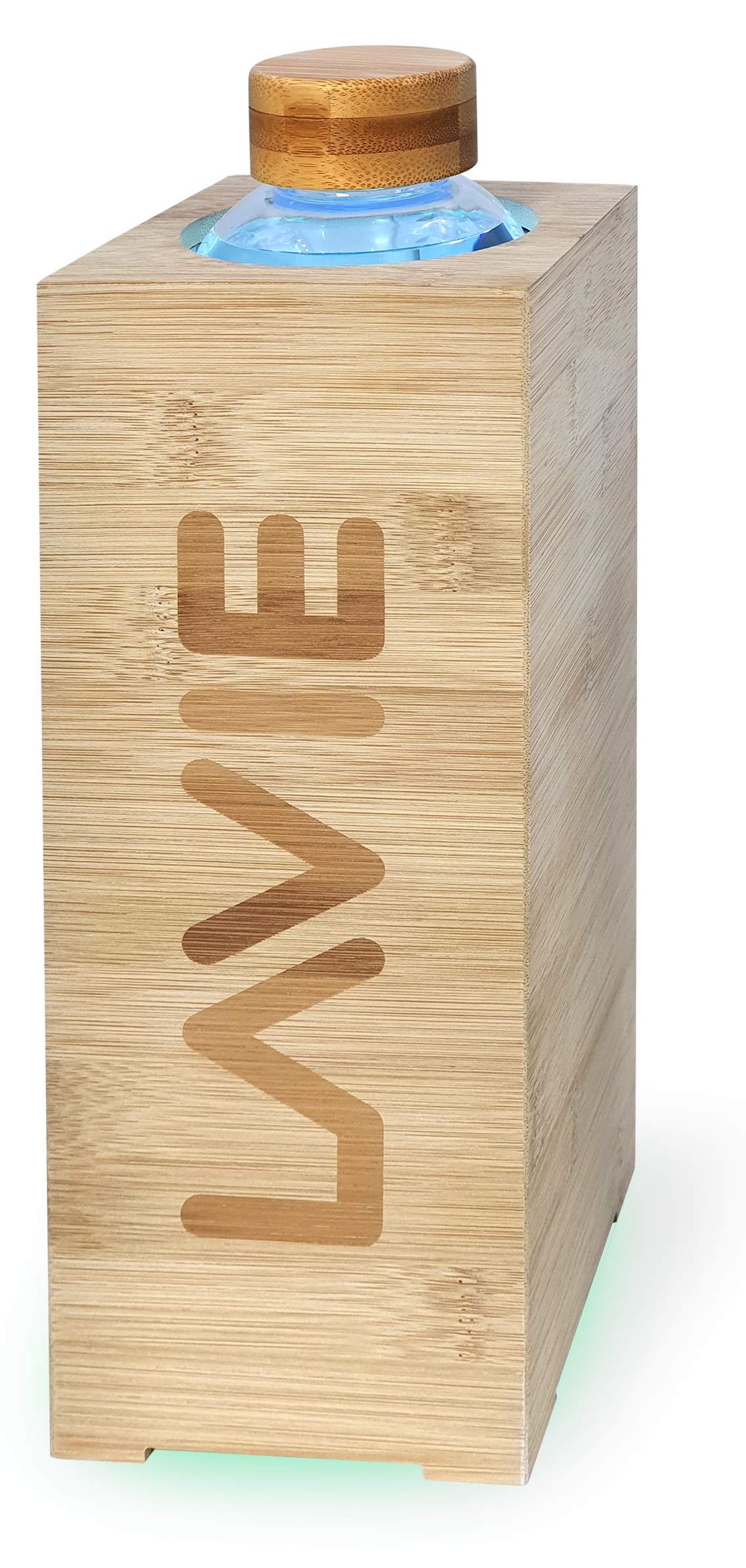 UV-A Wasserreiniger, Bambus, 1 L - reines Wasser in 15 Min.