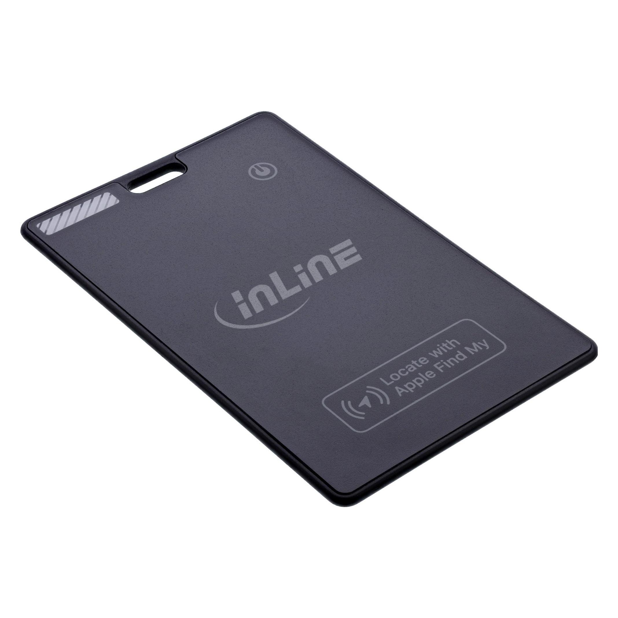 InLine Wallet Finder, smarte Karte für die Geldbörse, Qi-Aufladung, 100mAh, IPX5 (Apple Find My) (40080K)