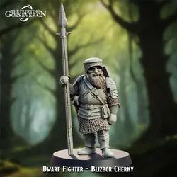 Dwarf Fighter - Blizbor Cherny aus Heart of the Forest von The Printing Goes Ever On
