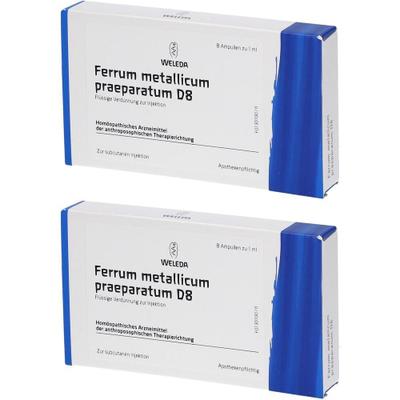 Ferrum Metallicum Praeparatum D 8 Ampullen 2x 2x8x1 ml