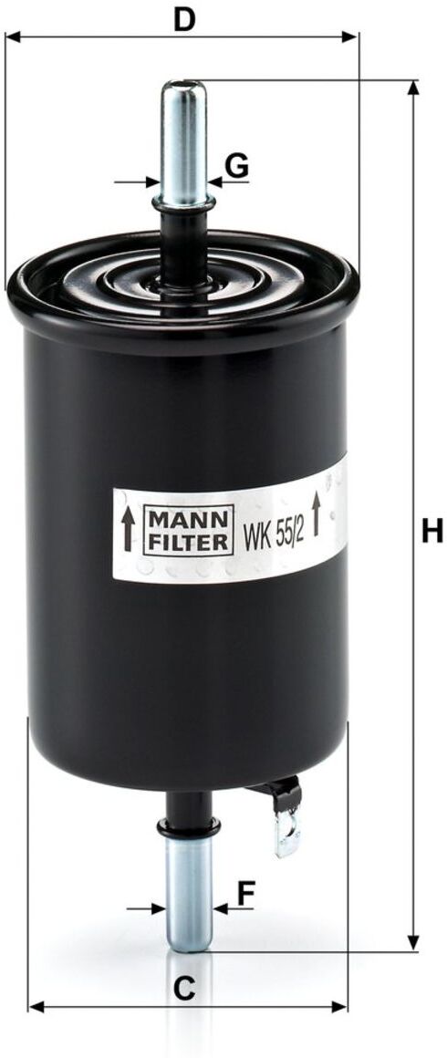 Mann-Filter Filtro carburante WK 55/2