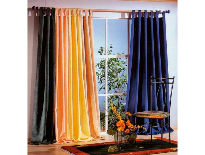 Vorhang WECKBRODT Dortmund Gr. 2, rot (lachs), B:125cm H:225cm, Baumwolle, Polyester, Gardinen, Vorhang, Marmor-Optik, blickdicht, einfarbig, Gardine, Store