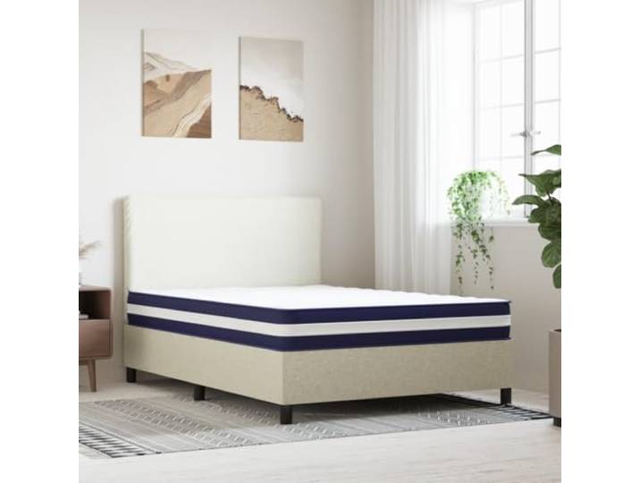 TUERYAFEK Taschenfederkernmatratze Mittelfest 140x200 cm 7 Liegezonen, atmungsaktiv, geräuscharm, komprimiert verpackt