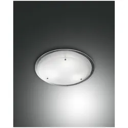 Fabas Luce Hill Deckenleuchte E27 1X60W Metall und Glas Weiss