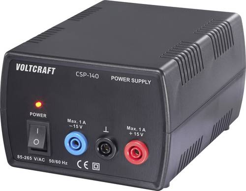 VOLTCRAFT CSP-140 Labornetzgerät Gleichspannung symmetrisch 15 (max.) 1A (max.) 30W Anzahl Ausgänge 1 x