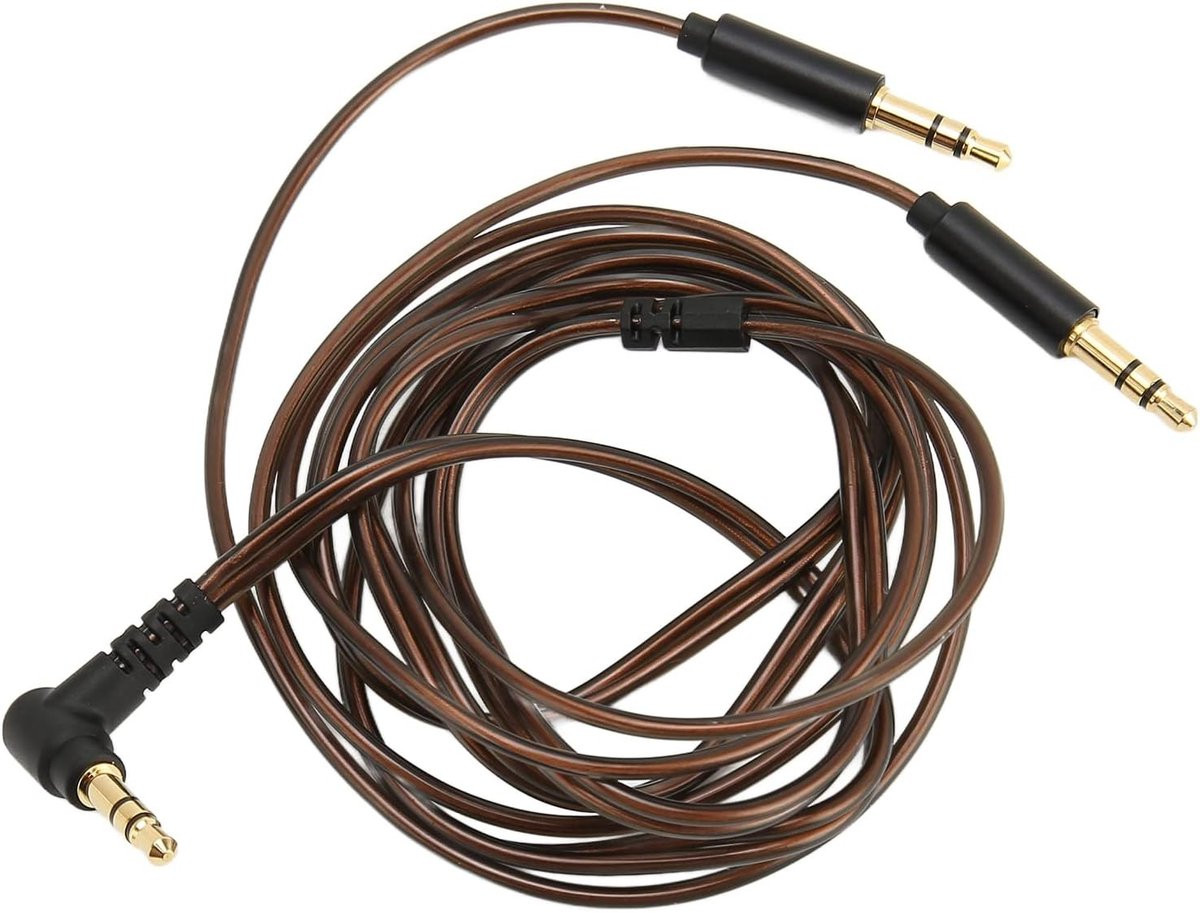 Vervangende Audiokabel voor Sundara, Arya, Ananda en He400se Hoofdtelefoons - 3.5mm naar Dubbele 3.5mm Kabel