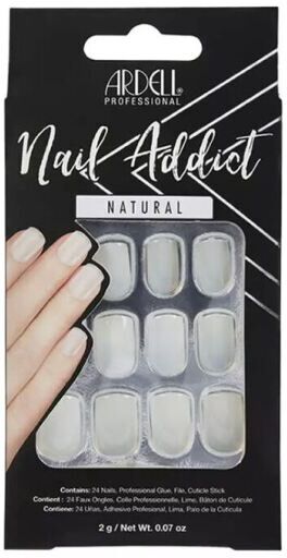 Ardell Nail Addict Natural Square False Nails