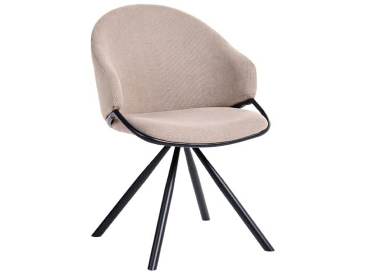 Esszimmerstuhl 2er Set Stoff taupe wasserabweisend modernes Design Mystic