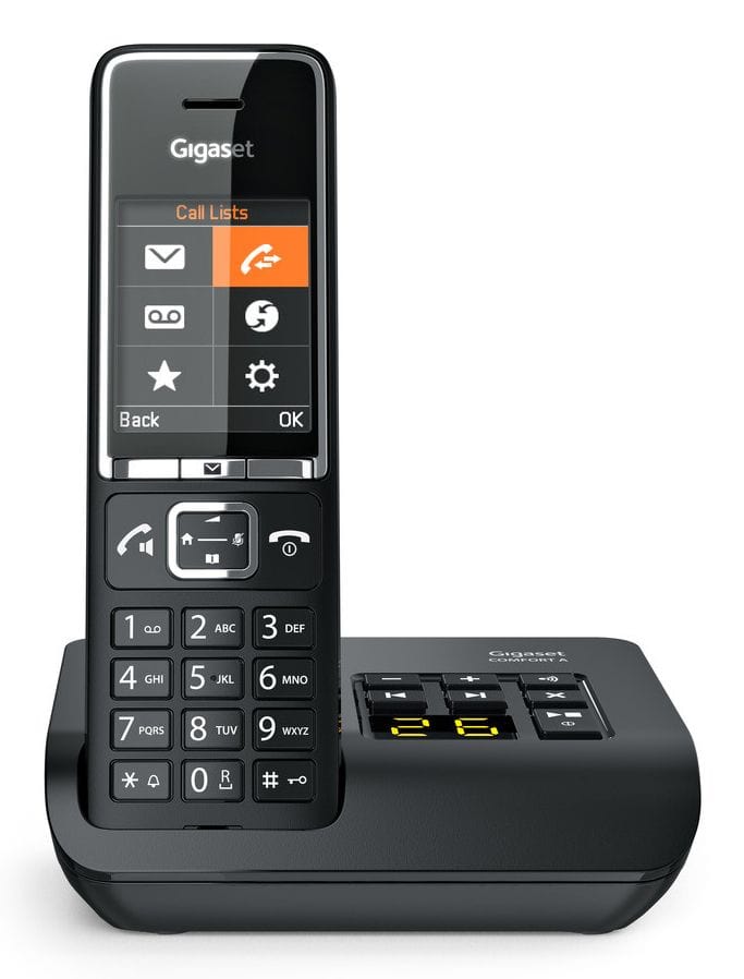 Gigaset Comfort 550A Analoges Telefon (Schwarz)